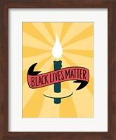 Framed Black Lives Matter - Candle