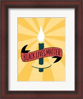 Framed Black Lives Matter - Candle