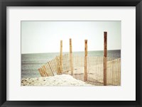 Framed Wooden Beach Fence