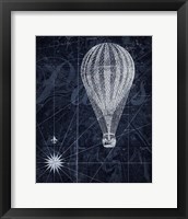 Framed 'Hot Air over Paris II' border=