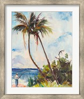 Framed Fishing under Palms