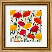 Framed Cheerful Poppies