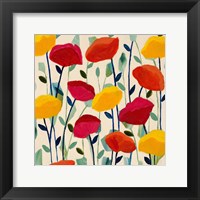 Framed Cheerful Poppies