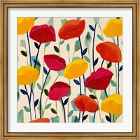 Framed Cheerful Poppies