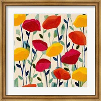 Framed Cheerful Poppies