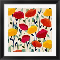 Framed Cheerful Poppies