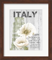 Framed Italy Poppies