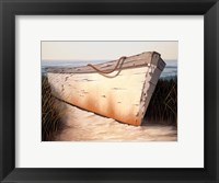 Framed White Boat