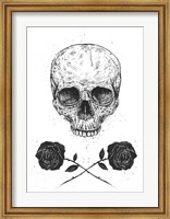 Framed Skull N Roses