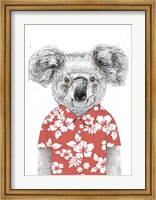 Framed Summer Koala (Red)