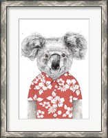 Framed Summer Koala (Red)