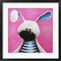 Framed Blue Bunny