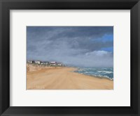 Framed Beach Houses and Surf