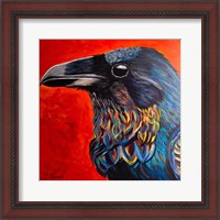 Framed Glistening Raven