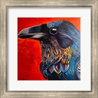 Framed Glistening Raven