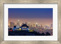 Framed L.A. Skyline with Griffith Observatory