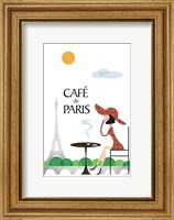 Framed Cafe de Paris