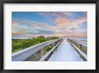 Framed Walk To Sunset Beach