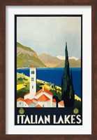 Framed Italian Lakes