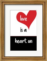 Framed Love Is a Heart On
