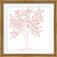 Framed Tangerine Tree