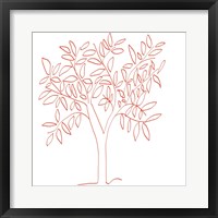 Framed Tangerine Tree