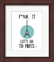 Framed Let's Go to Paris