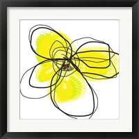 Framed 'Yellow Petals Two' border=