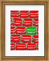 Framed Odd Ones - Green Double Decker