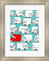 Framed Odd Ones - Red Van