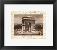 Framed L'arc De Triomphe