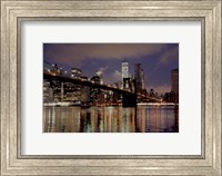 Framed Brooklyn Bridge at Dawn