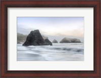 Framed Crescent Beach Waves 1