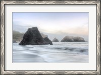 Framed Crescent Beach Waves 1