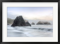 Framed Crescent Beach Waves 1