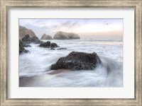 Framed Crescent Beach Waves 2