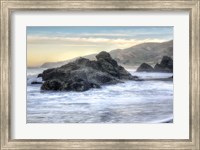 Framed Crescent Beach Waves 4