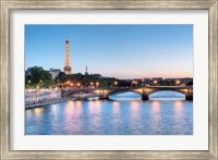 Framed Twilight on the Seine