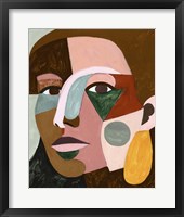 Geo Face I Framed Print