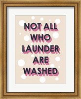 Framed Laundry Typography I