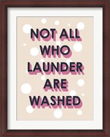 Framed Laundry Typography I