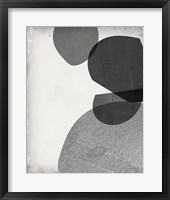 Grey Shapes IV Framed Print