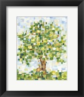 Framed Quilted Tree I