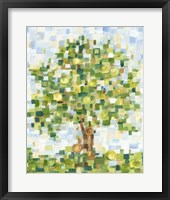 Framed Quilted Tree I