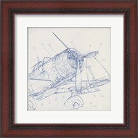 Framed Airplane Mechanical Sketch I