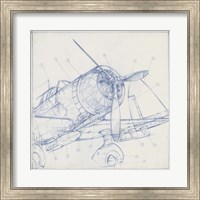 Framed Airplane Mechanical Sketch I