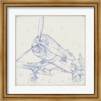 Framed Airplane Mechanical Sketch II