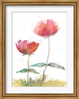 Framed Pink Fleurs II