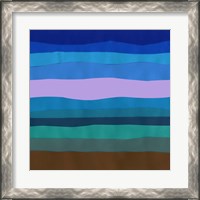 Framed 'Blue Ridge Abstract II' border=