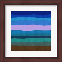 Framed 'Blue Ridge Abstract II' border=